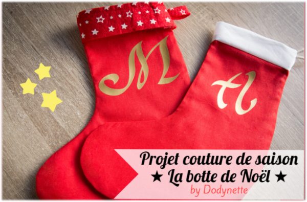 La botte de Noël (taille enfant) ultra facile - Les tutos couture de
