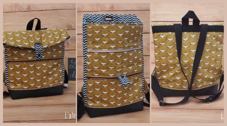 Le sac à dos Alex : le patron du sac à rabat disponible en taille